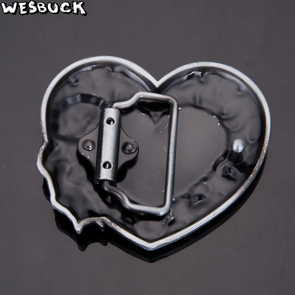 WesBuck Новинка Высокое качество 3D красные любовные розы модная пряжка для ремня