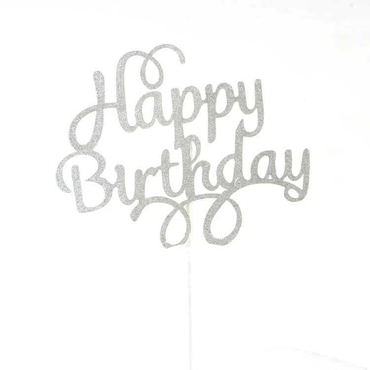 10pcs/lot HAPPY BIRTHDAY LOVE YOU Cake decorating plug-in Wedding Party Birthday Pastry Decorative Insert Props | Дом и сад