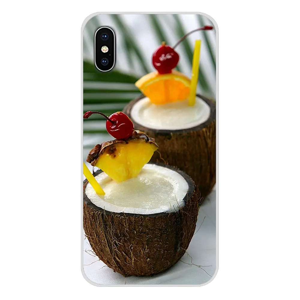 Новый модный пляжный чехол из ТПУ с фруктовым кокосом для Huawei G7 G8 P7 P8 P9 P10 P20 P30 Lite Mini
