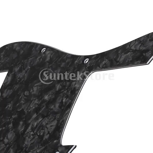 SPMART Black жемчужная Накладка для гитары 3 Ply 10 отверстий бас-гитары Jazz J | Спорт и