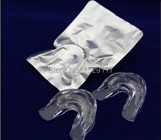 

Free Shipping 100 pcs/lot Non-peroxide teeth whitening gel prefilled trays ,gel preloaded mouth guard