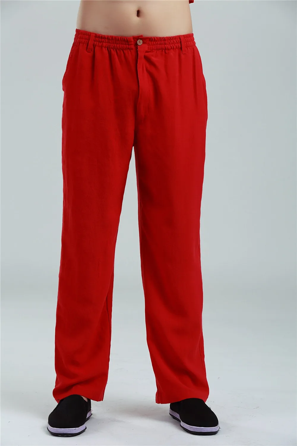 

Shanghai Story traditional chinese clothing Men's Linen Pants Long Trousers for Man tai chi Kungfu Pants Wushu trousers