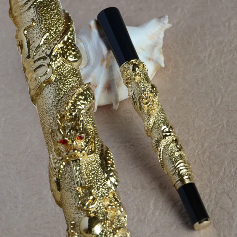 JINHAO 41 шариковая ручка с золотым Драконом | Канцтовары для офиса и дома