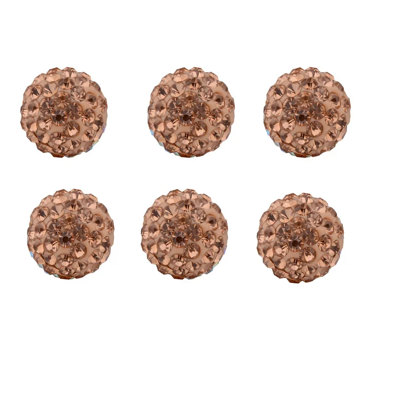 HB23-8mm-brown Eudora 6 шт. хрустальный шар Ангел звонящий синий черный фиолетовый прозрачный хрустальный шар для 8 мм медальон клетка кулон женские ювелирные аксессуары - Окраска металла: HB23-8mm-brown