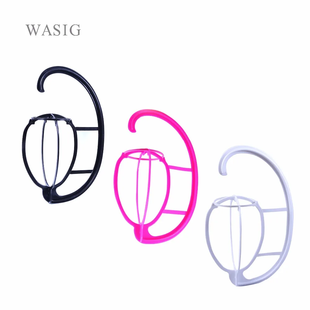 Hanging Wig Stand Plastic DIY Hats Hanger Por Detachable Display Dryer Holder Tool For Long & Short Wigs Cap 3 colors Optional