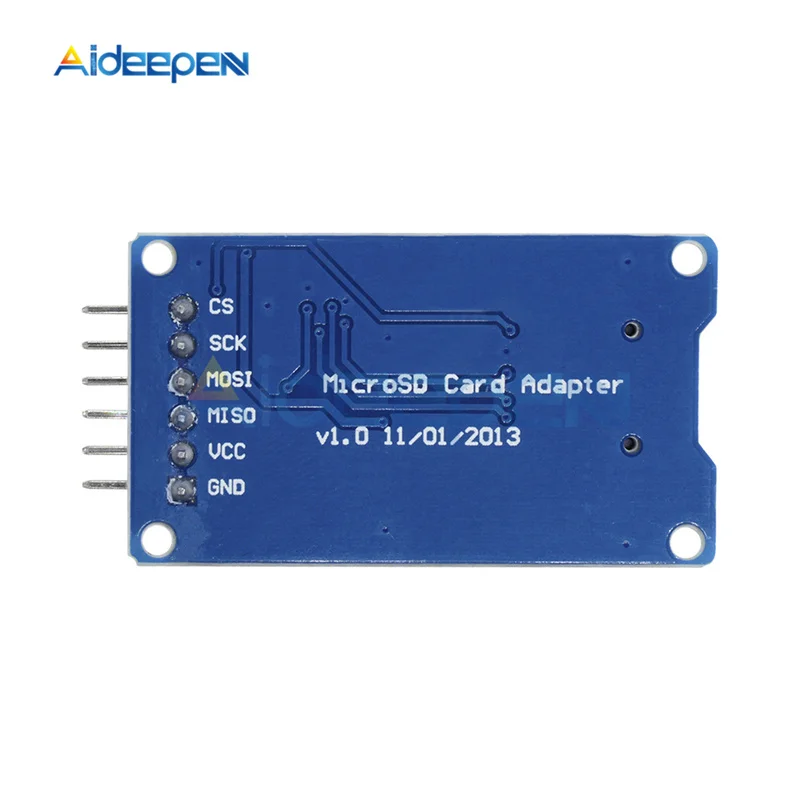 Модуль Micro SD TF Card плата для чтения карт расширения памяти интерфейсы SPI с