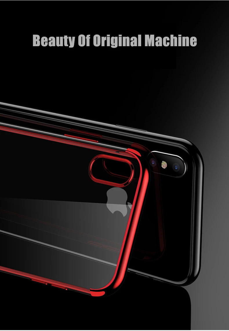 Роскошный чехол для iPhone 7 6 x TPU розовый позолоченный с камнем Прозрачный S 8 Plus X