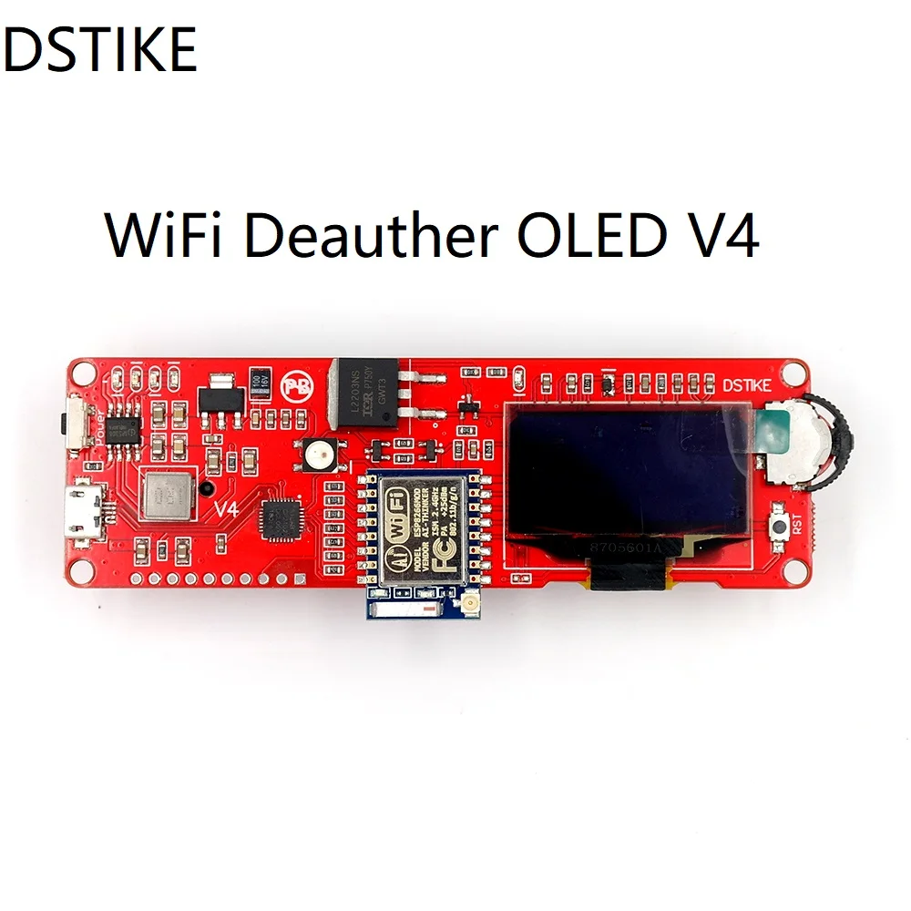 DSTIKE Wi Fi Deauther OLED V4 атаки/управление/тесты инструмент NodeMCU ESP8266 Arduino