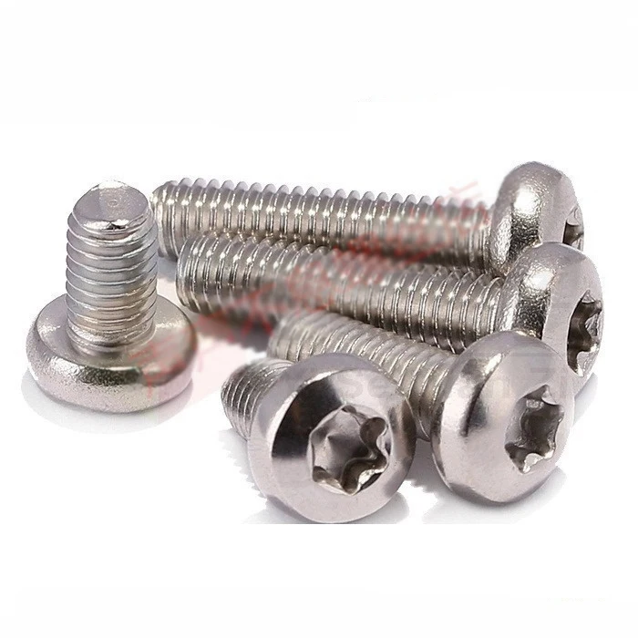 100 шт. круглые винты M2.5 Torx T & TX шестикулачковые болты из нержавеющей стали длина 4
