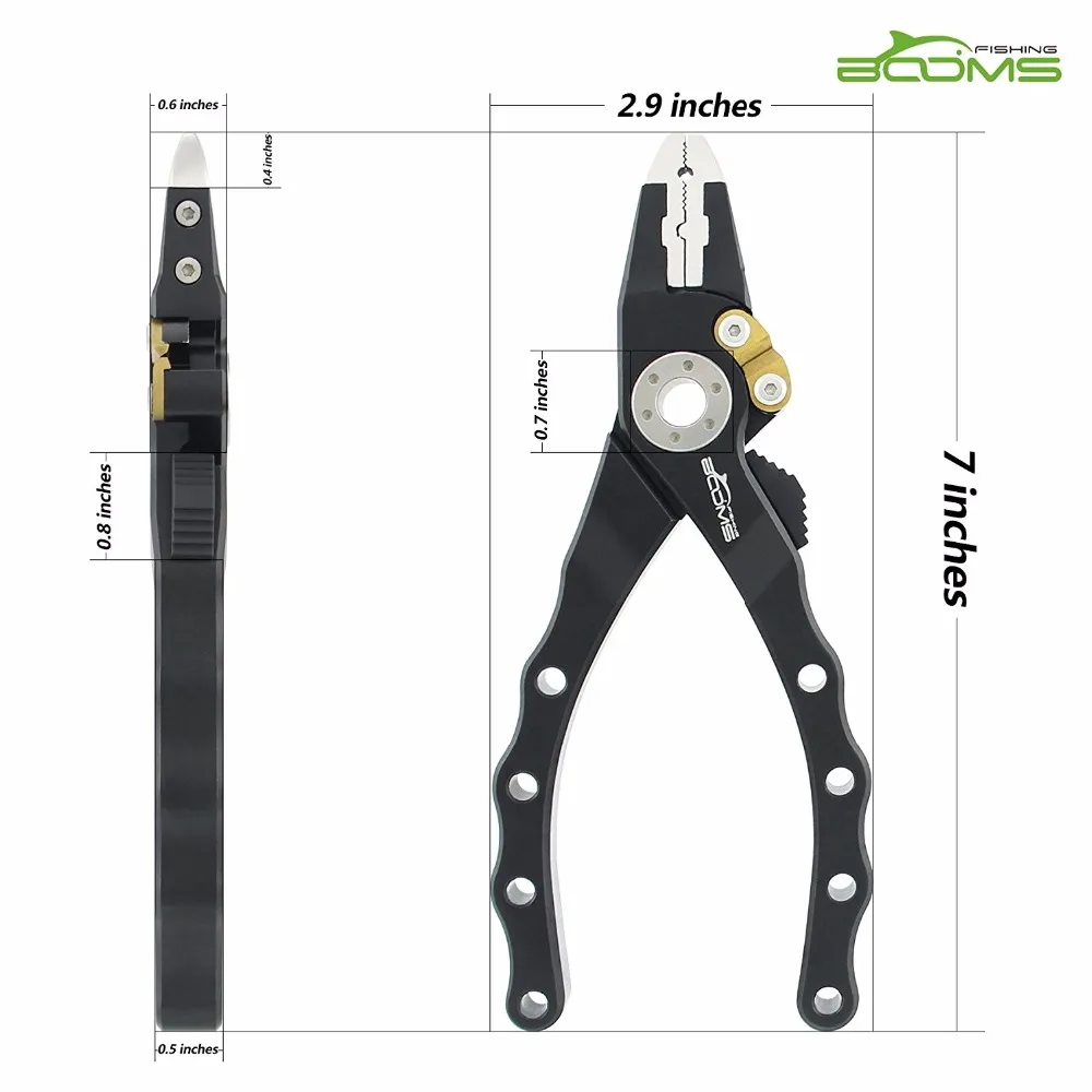 Плоскогубцы для рыбалки boms алюминиевые строительные плоскогубцы морской