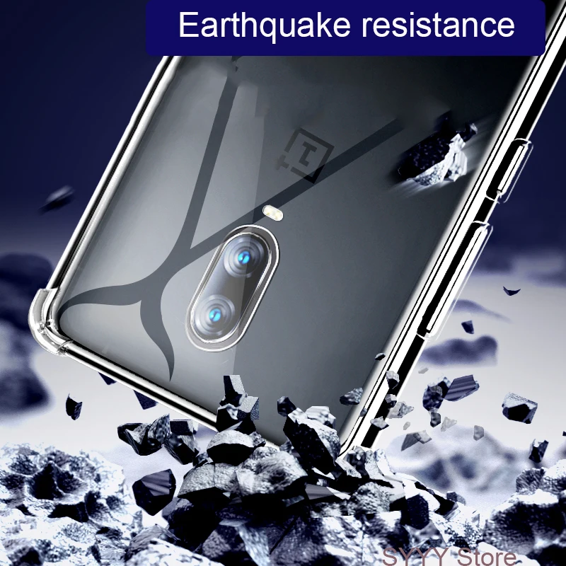 Anti-Knock Oneplus 6 6T 7 Pro Cases Original Transparent Clear Cover For 5 Silicone TPU Case One Plus 3T Soft Capa |