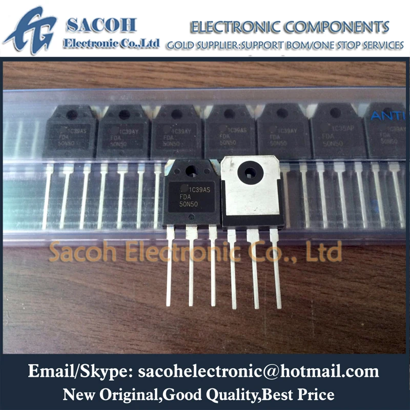 

New original 5PCS/Lot FDA50N50 50N50 or FDA50N50S TO-3P 50A 500V Power MOSFET transistor