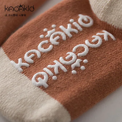 KACAKID/теплые носки унисекс с животными для малышей Нескользящие Детские теплые