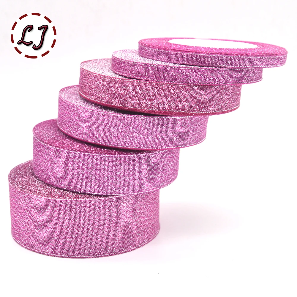 Брендовая Высококачественная Блестящая лента с розами 6 мм/10 мм/15 мм/20 мм/25 мм/40 мм