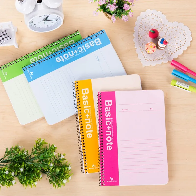 

1pc A5 Nootbook Daily Memos School & Office Supplies Hard Copybook Hardcover Coil Composition Book