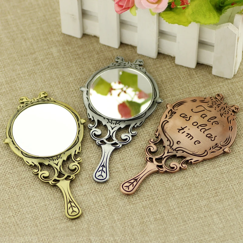 2017 Красота и чудовище зеркало Цепочки ожерелья сказка стара как ручной печатью