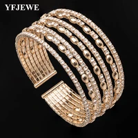 yfjewe women vintage multilayer crystal bracelet fashion braided handmade bracelets bangles female christmas gift b243
