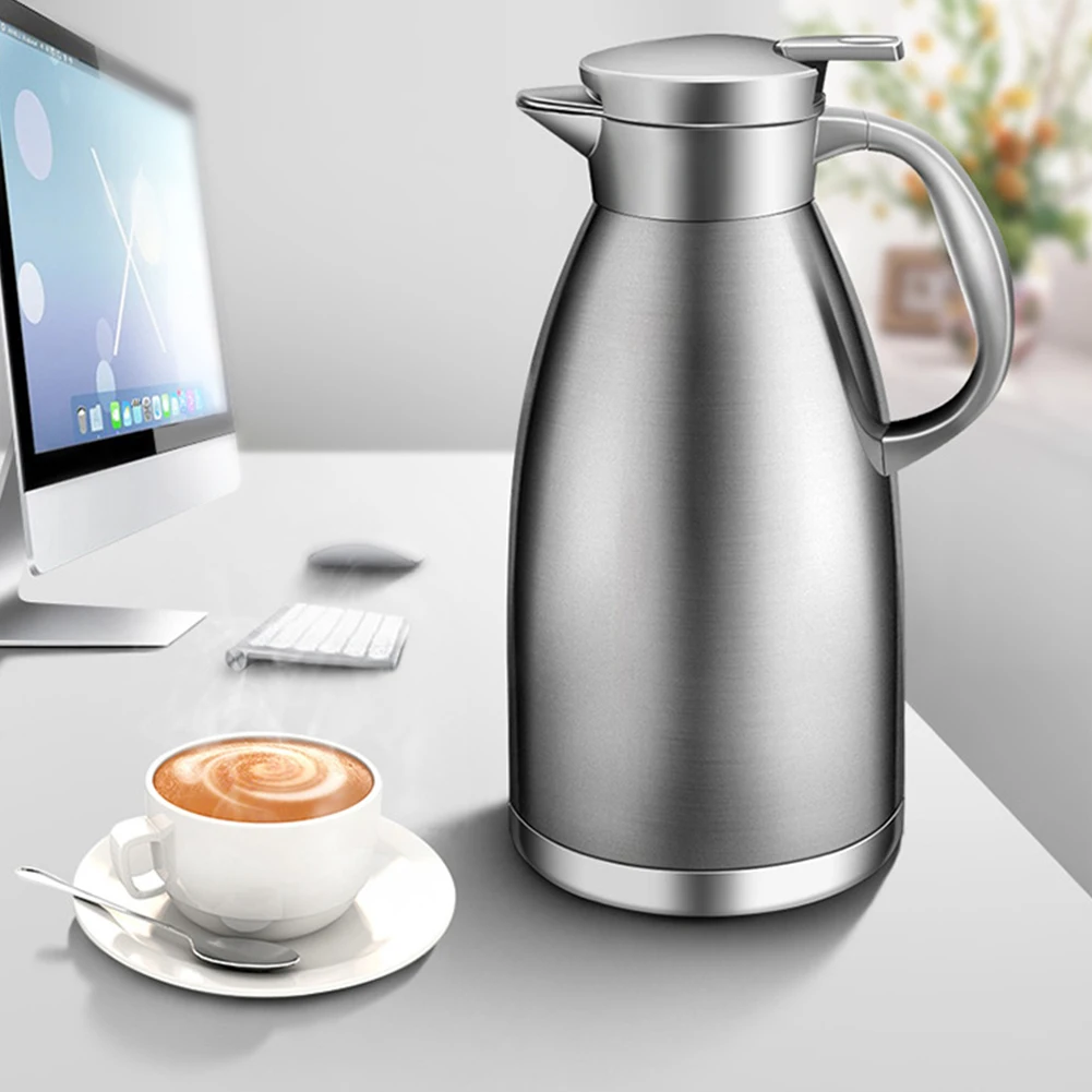 Изолированный кувшин термочайник Кофе двойными стенками сок Нержавеющая сталь