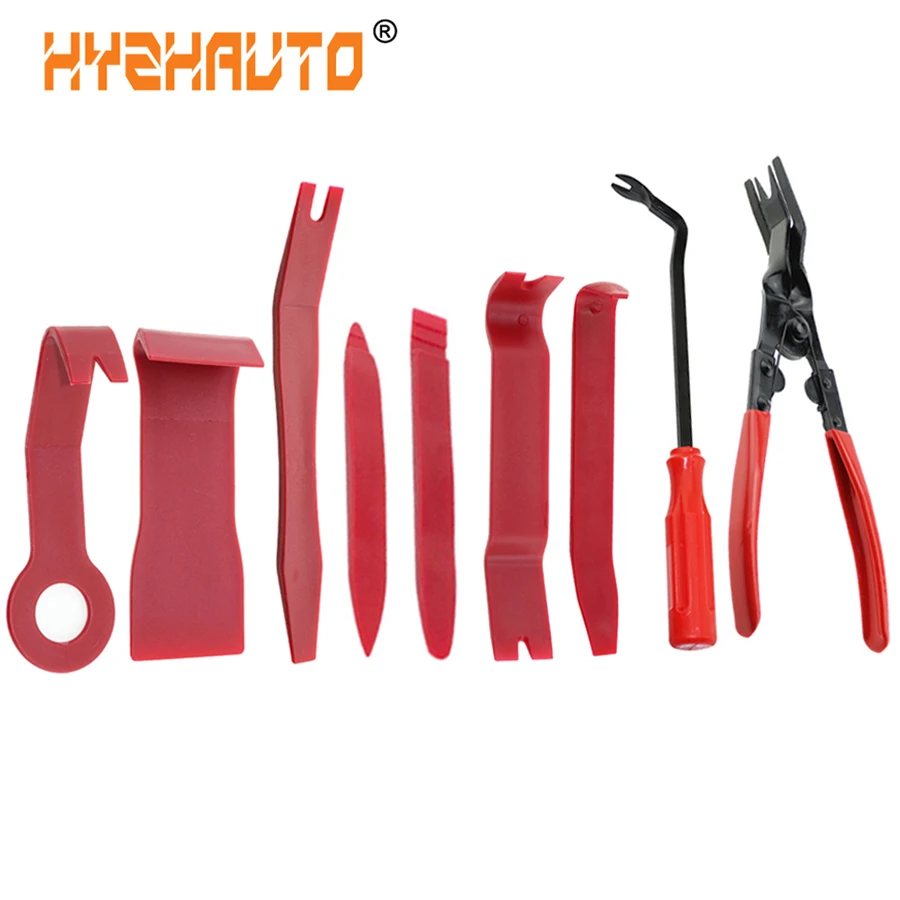 9Pcs Car Radio Removal Tools Auto Radio Panel Dashboard Pry Clips Door Removal Installer Pliers Kits Car Repair Tools