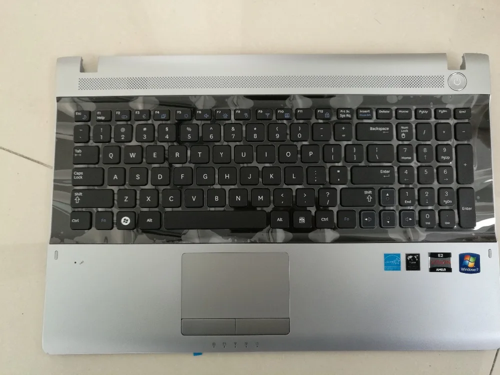 Бесплатная доставка для Samsung NP NT RV511 RV515 RV520 клавиатура с palmrest Touchpad США раскладка