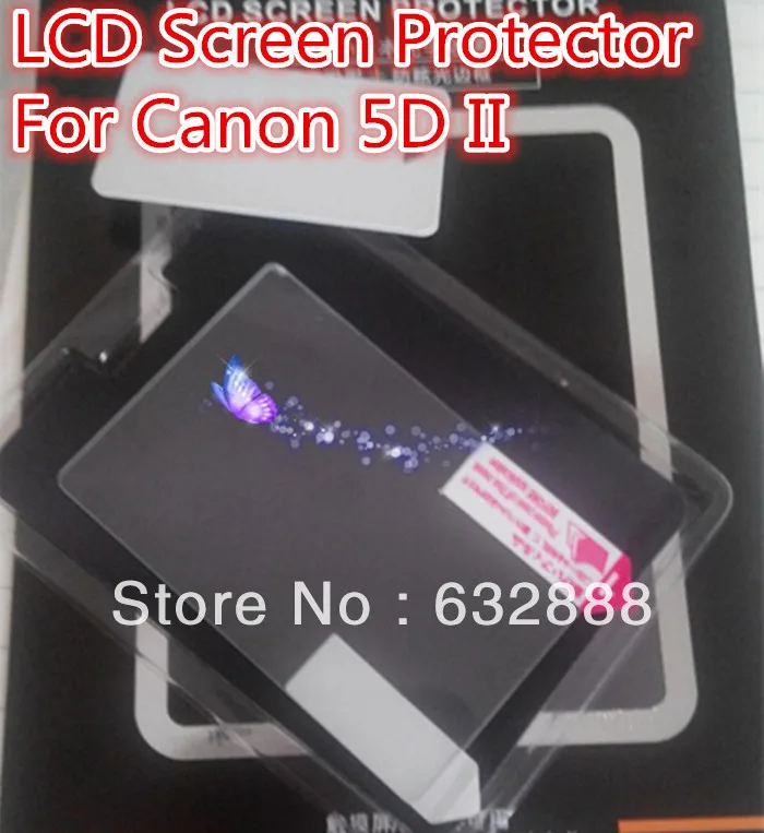 Self-Adhesive LCD Screen Protector Cover Flim for Canon 5Dii 5D II DSLR camera | Электроника