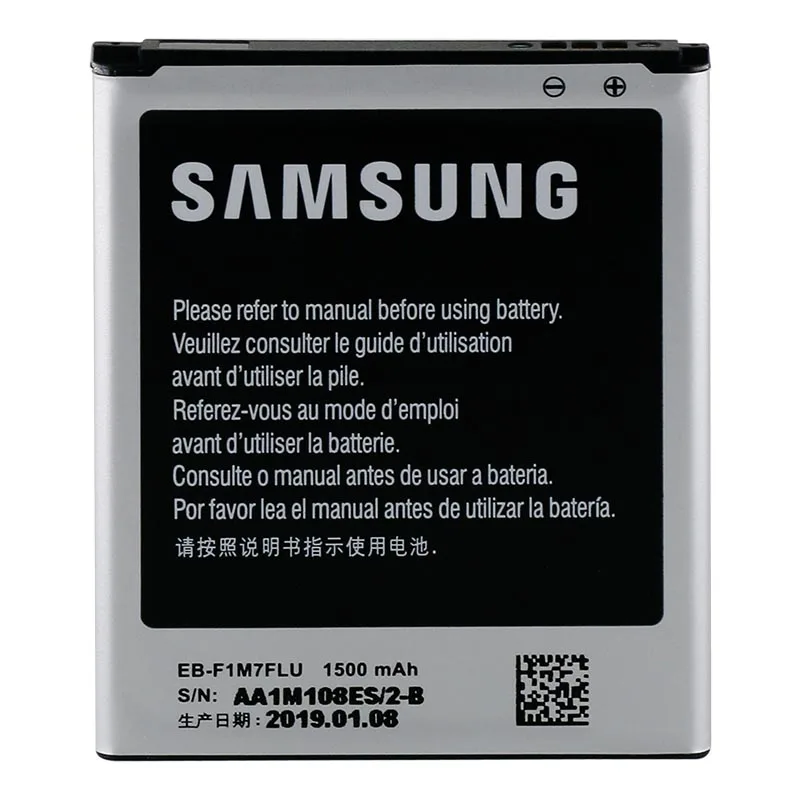 Новый оригинальный samsung Сменный аккумулятор для Galaxy S3 mini i8160 i8190 i8200 1500 мАч EB-F1M7FLU