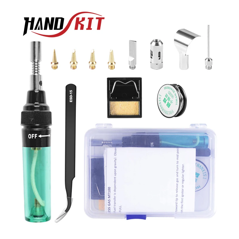 Handskit Газовый паяльник газовый Электрический MT 100 портативный триад сварочный