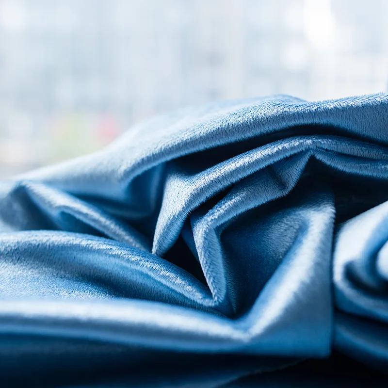 cloth Синие затемненные шторы для гостиной, отеля, Европейский простой дизайн, на окно, драпировка, вышитый тюль, байковые шторы, S315& 30 - Цвет: cloth