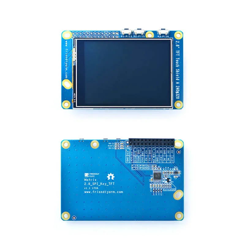 2 8 дюймовый резистивный сенсорный ЖК-экран T28 240x320 для Nanopi использует интерфейс
