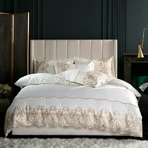 bedding set 5 Белое, розовое, серое сатиновое постельное белье, пододеяльник, хлопок, простыня king size, комплект постельного белья, Комплект постельного белья ropa de cam - Цвет: bedding set 5