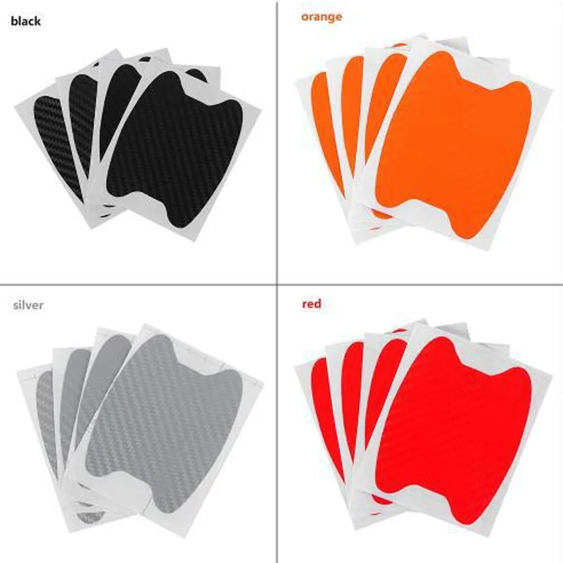4 шт./компл. автомобильная ручка для двери защита от царапин наклейка Защитная