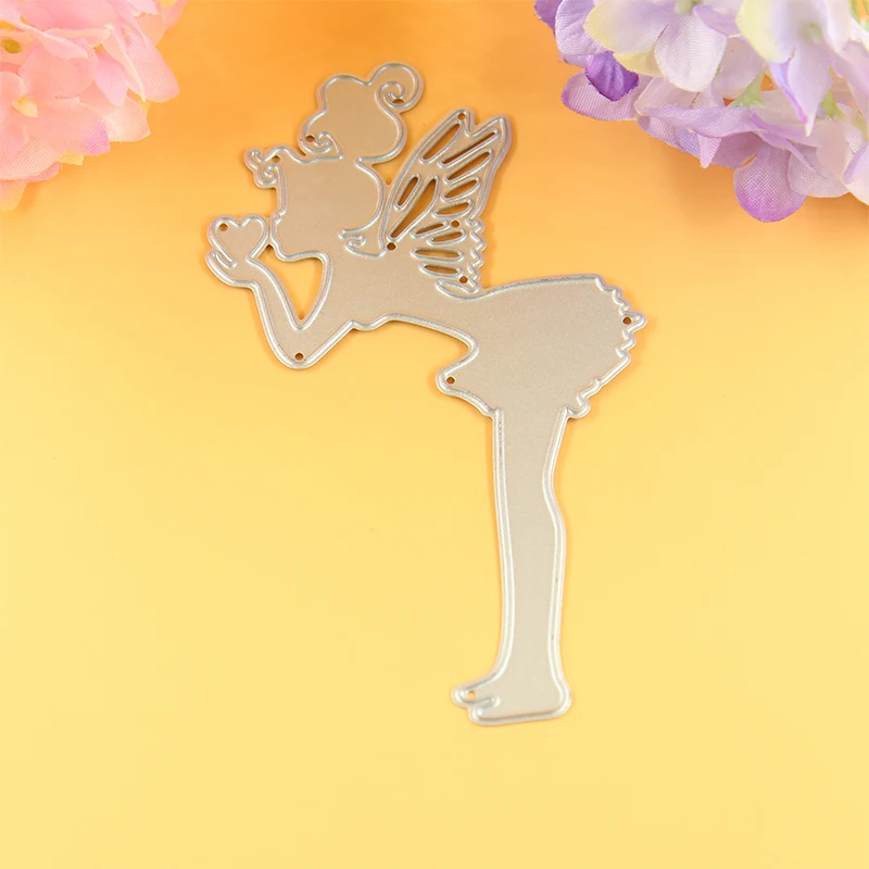 YINISE режущие штампы для трафареты скрапбукинга целующийся фея DIY вырезанные карты