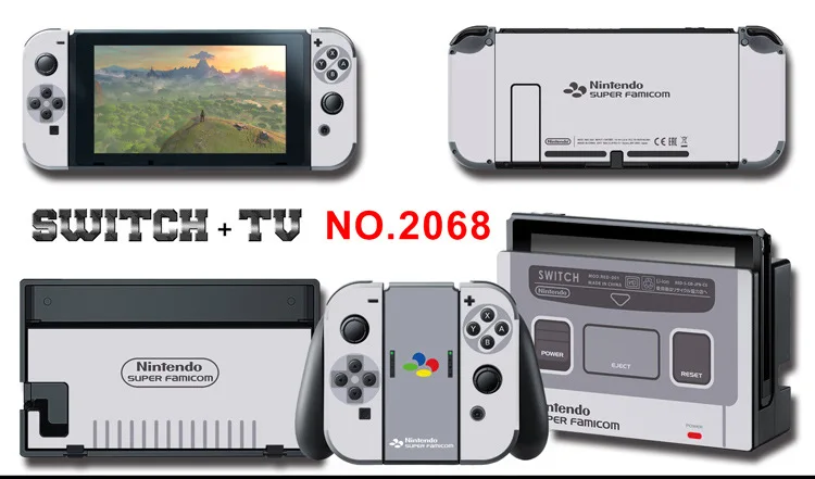 Для nintendo Switch Pain sticker консоль Dock Joy Con полное покрытие цветной бумажной кожи Закаленное стекло протектор экрана от 2000-2305