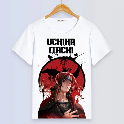 017 Аниме Uzumaki футболка с Наруто Итачи Саске Боль Косплей короткий рукав повседневные футболки для мужчин футболка Топы - Цвет: 017