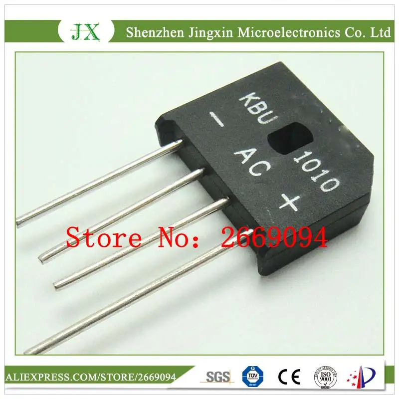5 шт. KBU-1010 KBU1010 KBU 1010 10A 1000V диодный выпрямительный мост Бесплатная доставка |