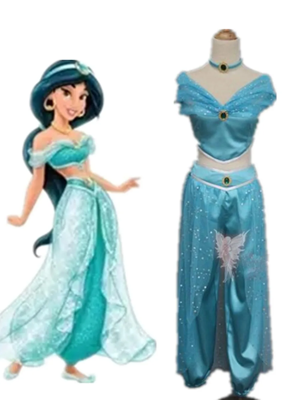 Аладдин принцесса платье цвета Жасмин оптовая торговля Хэллоуин Chritmas партии по