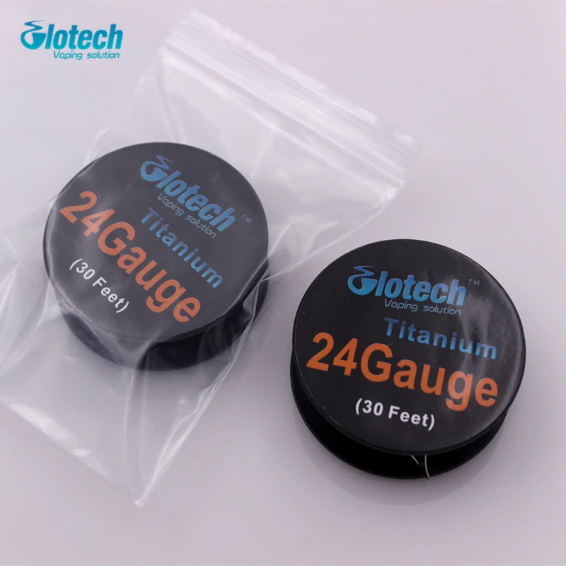 Glotech 5 рулонов * 10 м/рулон титана провода отопления для электронного кальяна RDA RBA