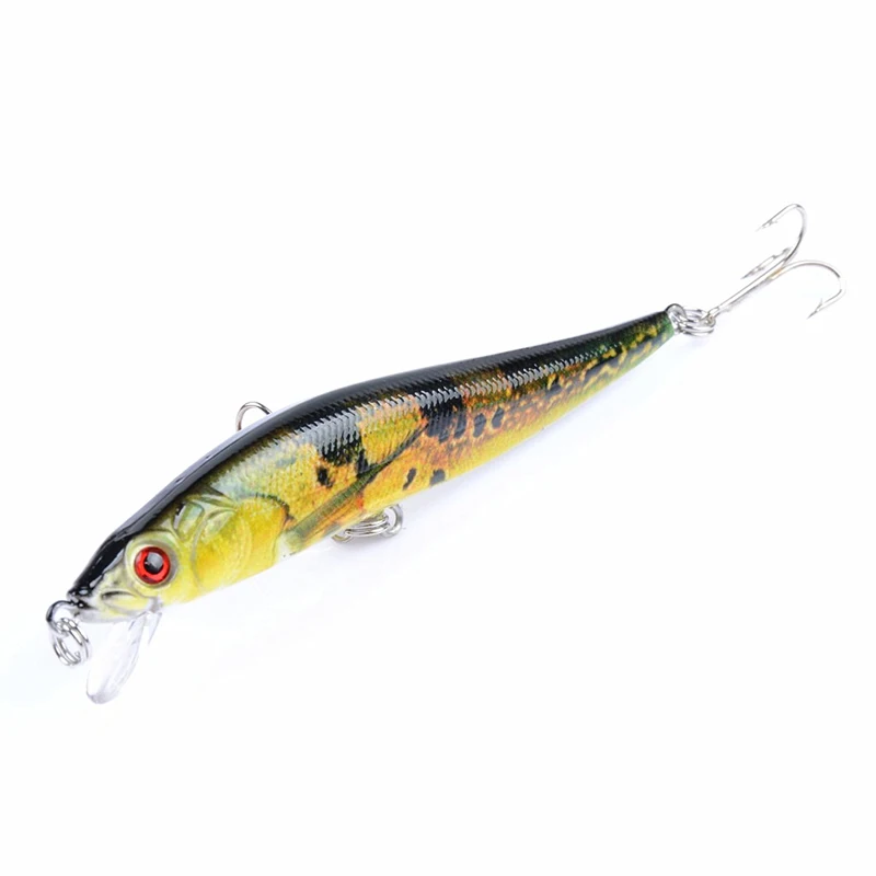 1Pcs fishing lure wobbler minnow isca artificial Bionic Painted lures 3D Eyes tackle leurre 10cm 10g Hard | Спорт и развлечения