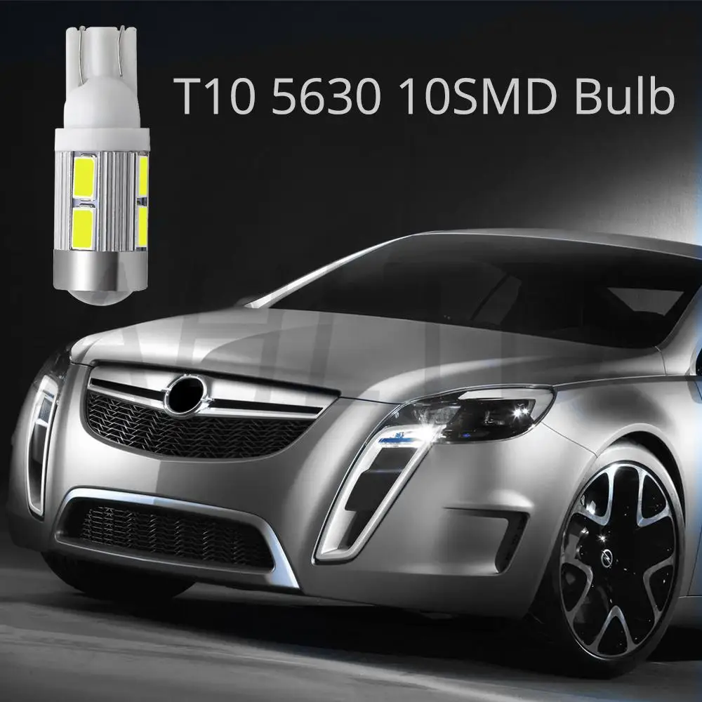 2X W5W T10 10SMD 5730 6000 К Авто купол дверная карта светильник s 194 на танкетке 12V автомобильный светодиодный проектор однотонные Поворотная сигнальная лампа габаритного светильник