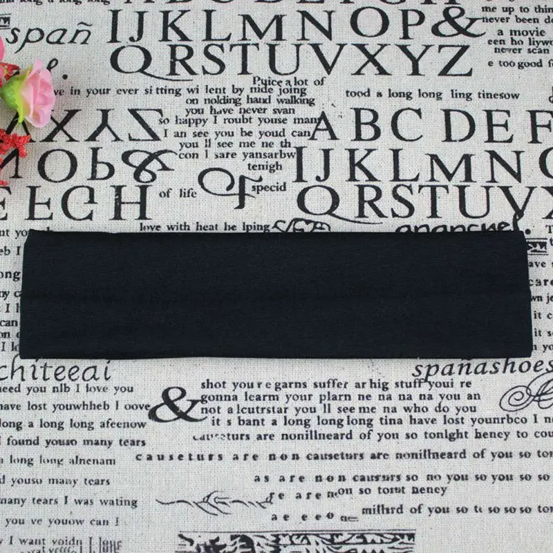 

Women's Yoga Hair Band sports Headband Women men Cotton Knotted Turban Head Warp Hair Band Wide Elastic Yoga Sport Headband