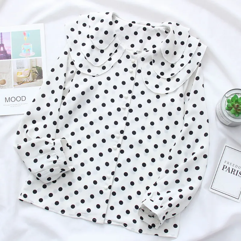 Женские блузки 2021 рубашки в Корейском стиле Модная одежда Харадзюку топы и