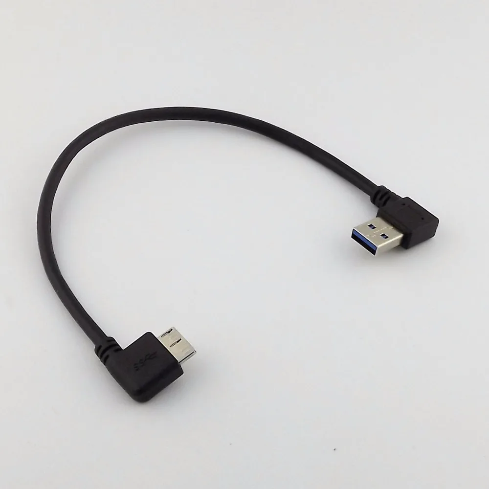 Адаптер для передачи данных USB 3 0 1 шт. с левым угловым штекером A микро углом B