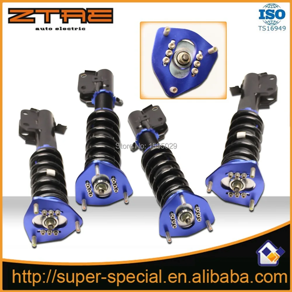 Регулируемый синий амортизатор для SUBARU WRX Coil Sturts Coilovers подвеска развал пружинный