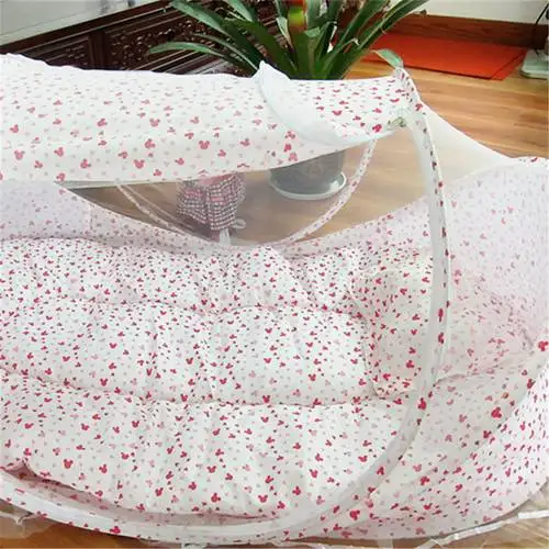 Постельное белье 3 шт. с принтом портативная складная кроватка сетка для сна