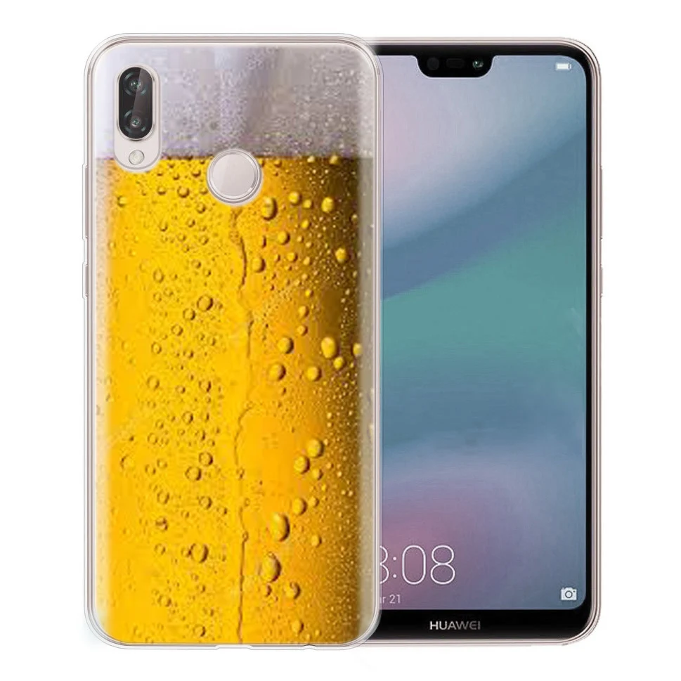 Чехол для Huawei Honor 7A 8A 8X 8C 9 10 Mate 20 P9 P10 lite/P8 Lite Y5 II Nova 3 Мягкая Краска пивная лента TPU