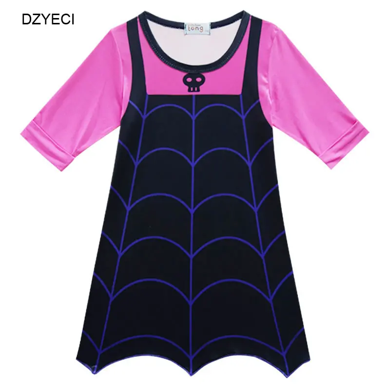 Disfraz Vampirina/платье для маленьких девочек; костюм для рождественского карнавала; детское кружевное платье для маскарада; vetement enfant fille