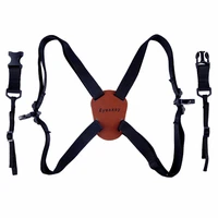 x shaped harness strap deluxe 4 way adjustable hunting binoculo strap camera carrier elastic durable black telescope shoulder