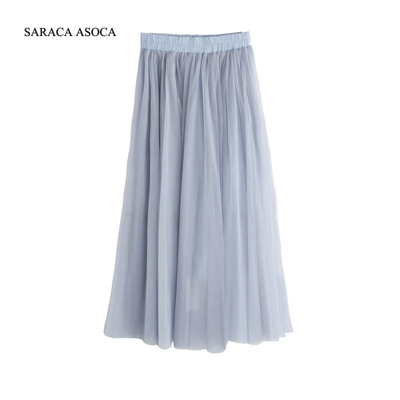 Весенняя модная юбка с большим подолом длина бюста 4 м Женская трехслойная