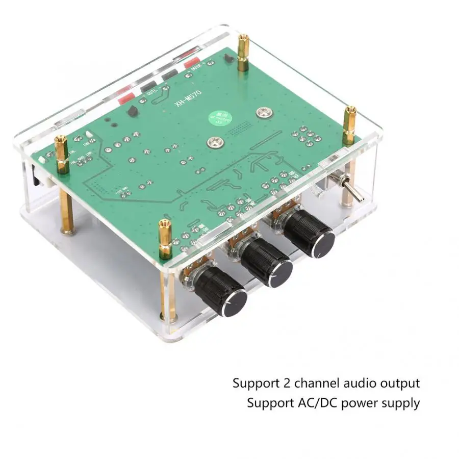 Плата цифрового усилителя AC12 17V/DC 12 24V AMP модуль 80W * 2 двухканальный цифровой аудио