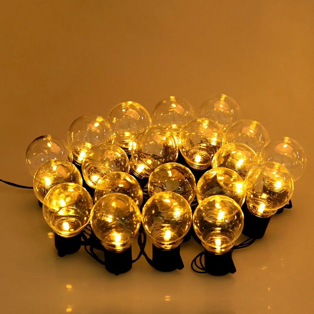 Новогодняя гирлянда 6 м светодиодная с шариками водонепроницаемая для